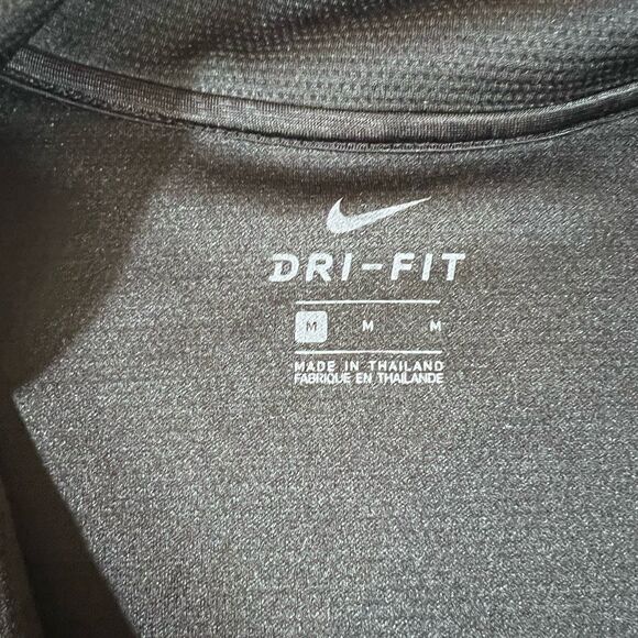 Nike Dri Fit Black Full Zip Warm up Jacket Track Jacket Men's Medium AT3220-010 - Picture 5 of 7